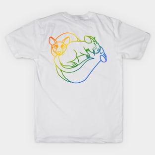 Snuggle Pile (Rainbow Version) T-Shirt